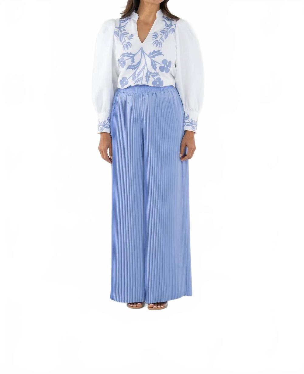 NEW EMILY MCCARTHY pleated pants in grapemist